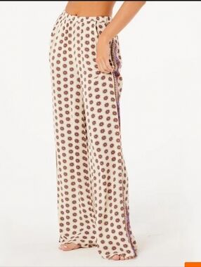Rip Curl  Cala Nights Beach Pant Wide-Leg Pants with Side Stripes